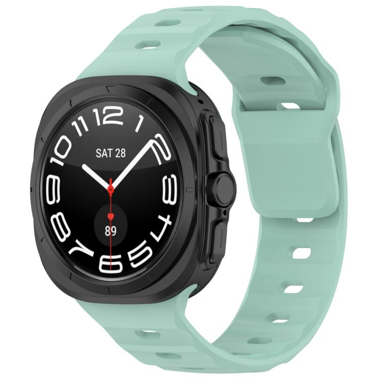 For Samsung Galaxy Watch Ultra 47mm Kalebol Square Buckle Silicone Watch Band(Teal) - free shipping - PMc TechLife - Order now!