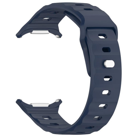 For Samsung Galaxy Watch Ultra 47mm Kalebol Square Buckle Silicone Watch Band(Midnight Blue)