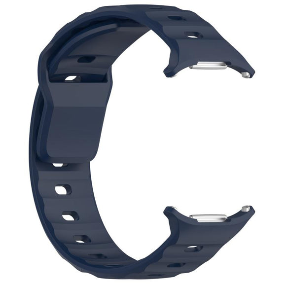 For Samsung Galaxy Watch Ultra 47mm Kalebol Square Buckle Silicone Watch Band(Midnight Blue)