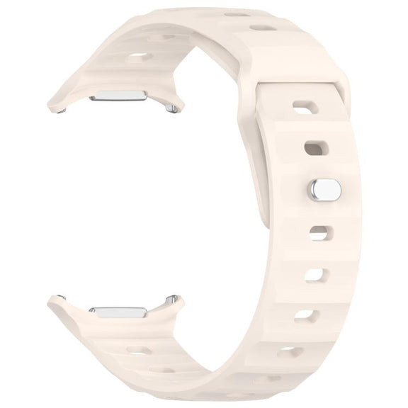 For Samsung Galaxy Watch Ultra 47mm Kalebol Square Buckle Silicone Watch Band(Starlight)