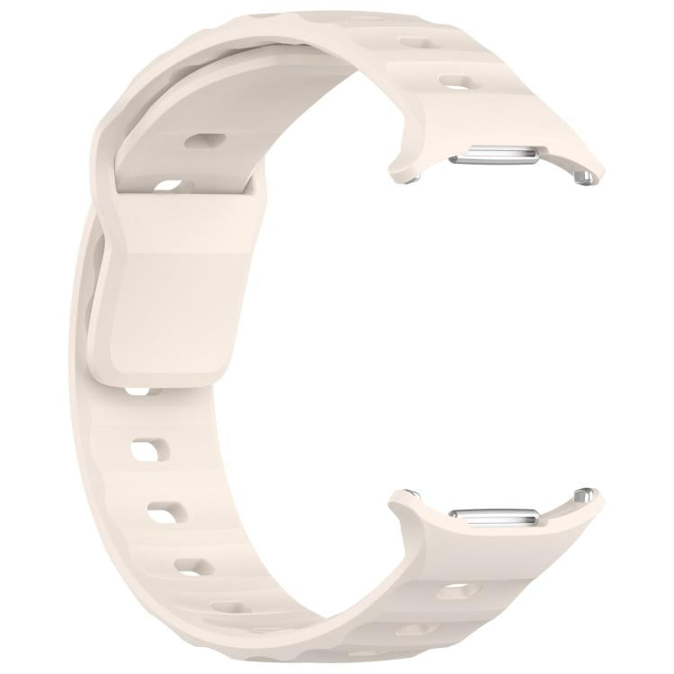 For Samsung Galaxy Watch Ultra 47mm Kalebol Square Buckle Silicone Watch Band(Starlight)