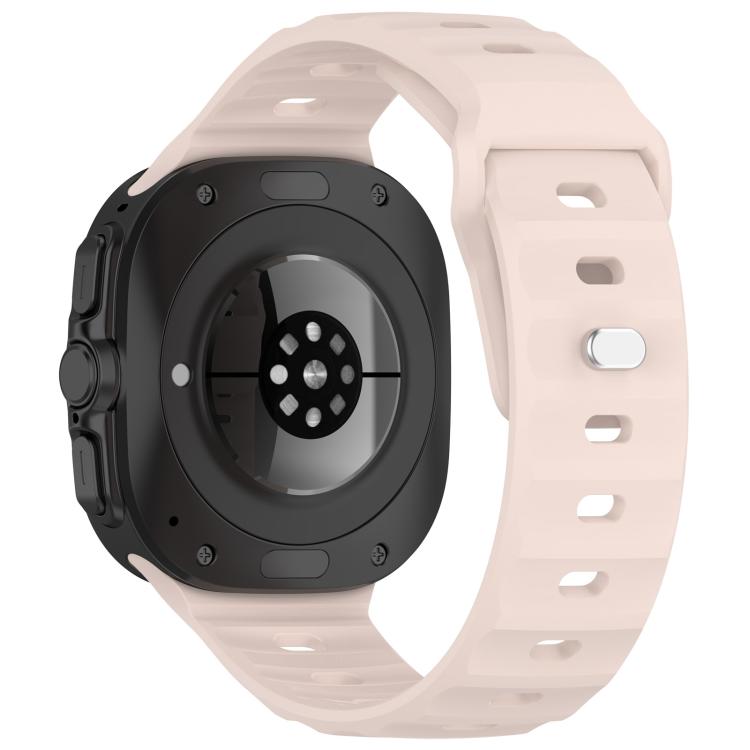 For Samsung Galaxy Watch Ultra 47mm Kalebol Square Buckle Silicone Watch Band(Nebula Pink)