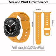 For Samsung Galaxy Watch Ultra 47mm Kalebol Square Buckle Silicone Watch Band(Midnight Blue)