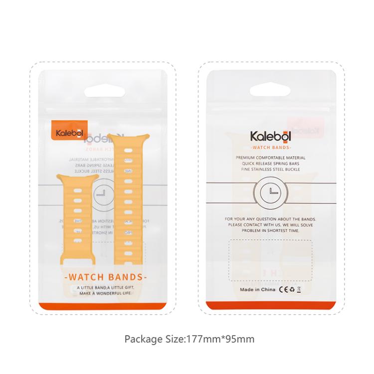 For Samsung Galaxy Watch Ultra 47mm Kalebol Square Buckle Silicone Watch Band(Midnight Blue) - Watch Bands by Kalebol | Online Shopping South Africa | PMc TechLife | Buy Now Pay Later Mobicred