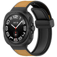 For Samsung Galaxy Watch Ultra 47mm Kalebol Composite Silicone Folding Magnetic Buckle Watch Band(Light Brown) - free shipping - PMc TechLife - Order now!