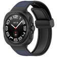 For Samsung Galaxy Watch Ultra 47mm / Ultra 2025 Kalebol Composite Silicone Folding Magnetic Buckle Watch Band(Dark Blue) - free shipping - PMc TechLife - Order now!