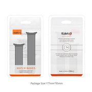 For Samsung Galaxy Watch Ultra 47mm Kalebol Composite Silicone Folding Magnetic Buckle Watch Band(Grey)