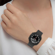 For Samsung Galaxy Watch Ultra 47mm Kalebol Composite Silicone Folding Magnetic Buckle Watch Band(Grey)