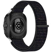 For Samsung Galaxy Watch Ultra 47mm Kalebol Hook and Loop Fastener Nylon Braided Watch Band(Official Black)