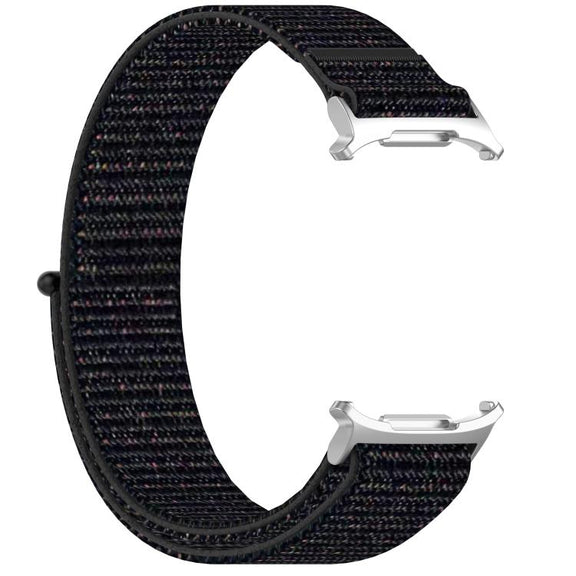 For Samsung Galaxy Watch Ultra 47mm Kalebol Hook and Loop Fastener Nylon Braided Watch Band(Official Black)