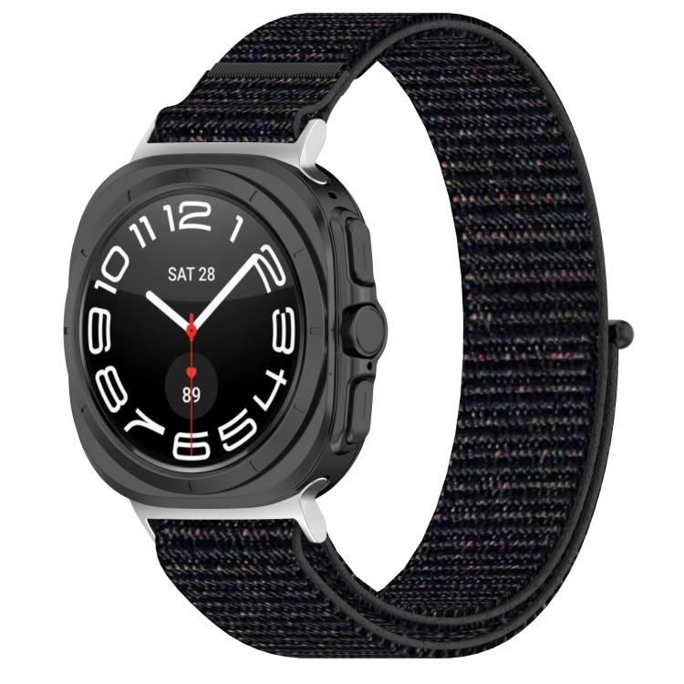 For Samsung Galaxy Watch Ultra 47mm Kalebol Hook and Loop Fastener Nylon Braided Watch Band(Official Black) - free shipping - PMc TechLife - Order now!