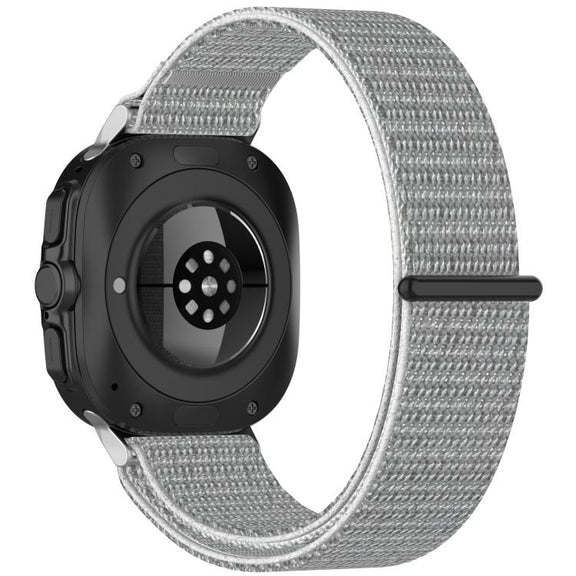 For Samsung Galaxy Watch Ultra 47mm / Ultra 2025 Kalebol Hook and Loop Fastener Nylon Braided Watch Band(Seashell)