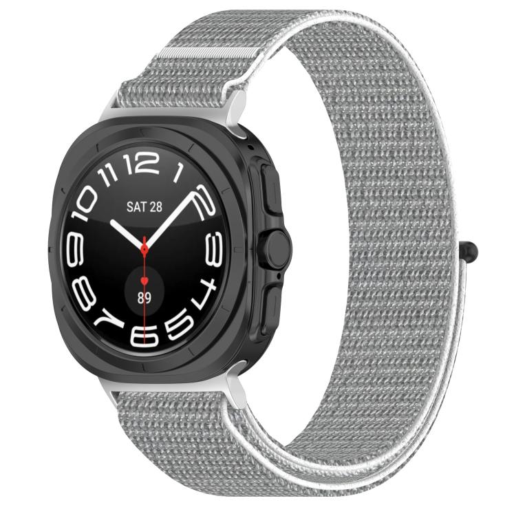 For Samsung Galaxy Watch Ultra 47mm / Ultra 2025 Kalebol Hook and Loop Fastener Nylon Braided Watch Band(Seashell) - free shipping - PMc TechLife - Order now!