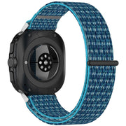 For Samsung Galaxy Watch Ultra 47mm Kalebol Hook and Loop Fastener Nylon Braided Watch Band(Ocean Blue)
