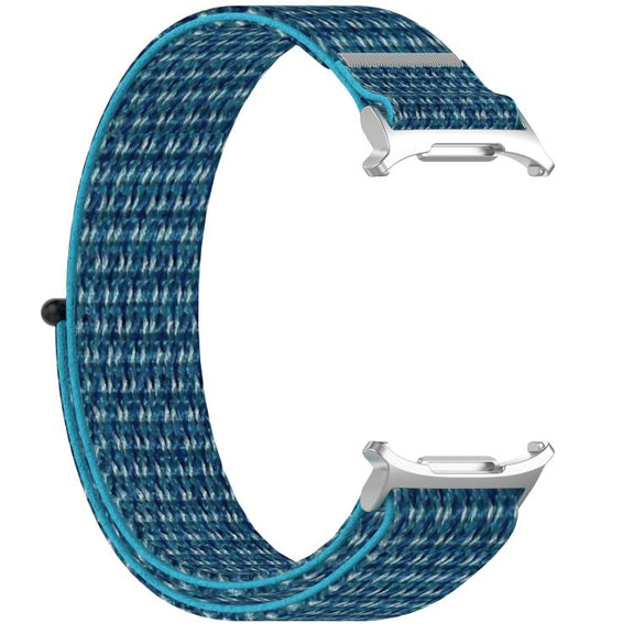 For Samsung Galaxy Watch Ultra 47mm Kalebol Hook and Loop Fastener Nylon Braided Watch Band(Ocean Blue)