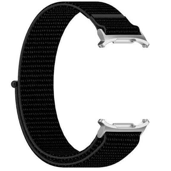 For Samsung Galaxy Watch Ultra 47mm Kalebol Hook and Loop Fastener Nylon Braided Watch Band(Black)