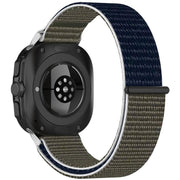 For Samsung Galaxy Watch Ultra 47mm / Ultra 2025 Kalebol Hook and Loop Fastener Nylon Braided Watch Band(Grey Blue)
