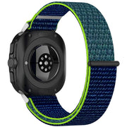 For Samsung Galaxy Watch Ultra 47mm Kalebol Hook and Loop Fastener Nylon Braided Watch Band(Lime Green)