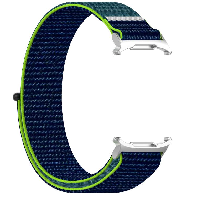 For Samsung Galaxy Watch Ultra 47mm Kalebol Hook and Loop Fastener Nylon Braided Watch Band(Lime Green)