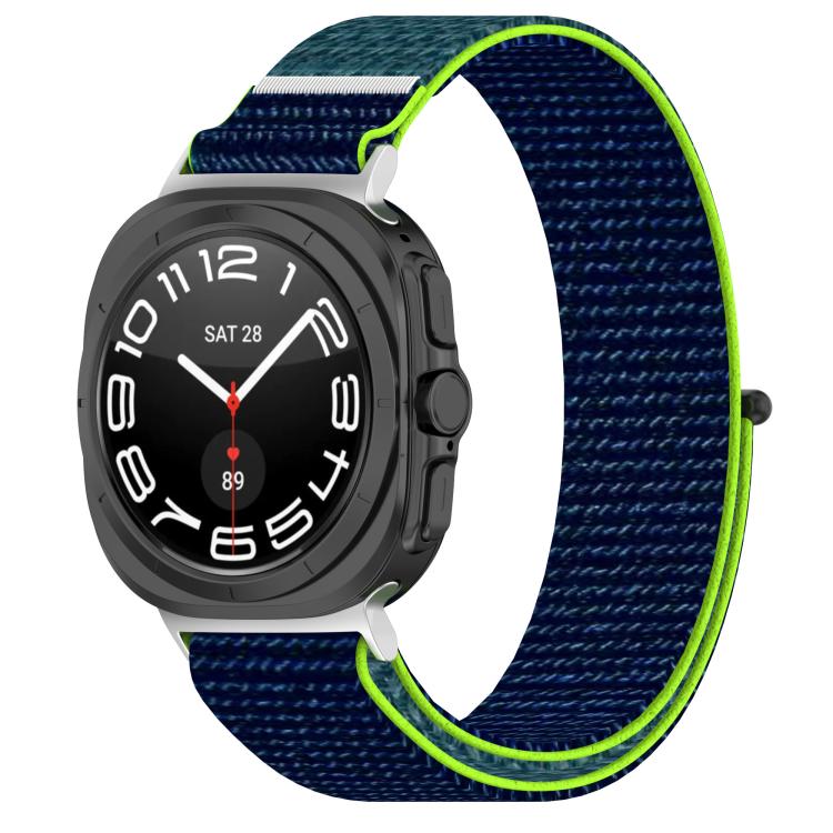 For Samsung Galaxy Watch Ultra 47mm Kalebol Hook and Loop Fastener Nylon Braided Watch Band(Lime Green) - free shipping - PMc TechLife - Order now!