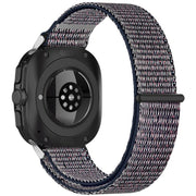 For Samsung Galaxy Watch Ultra 47mm Kalebol Hook and Loop Fastener Nylon Braided Watch Band(Midnight Blue)
