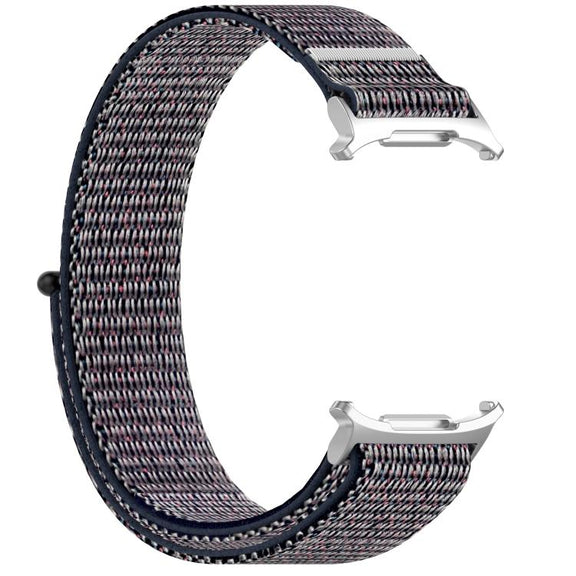 For Samsung Galaxy Watch Ultra 47mm Kalebol Hook and Loop Fastener Nylon Braided Watch Band(Midnight Blue)