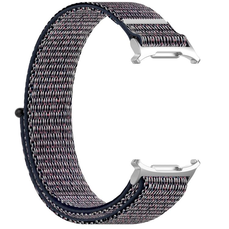 For Samsung Galaxy Watch Ultra 47mm Kalebol Hook and Loop Fastener Nylon Braided Watch Band(Midnight Blue)