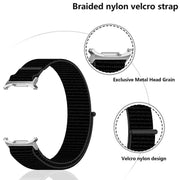 For Samsung Galaxy Watch Ultra 47mm Kalebol Hook and Loop Fastener Nylon Braided Watch Band(Blue Ocean)