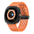 For Samsung Galaxy Watch Ultra 47mm Kalebol Porous Silicone Magnetic Watch Band(Orange) - free shipping - PMc TechLife - Order now!