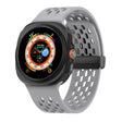 For Samsung Galaxy Watch Ultra 47mm Kalebol Porous Silicone Magnetic Watch Band(Grey) - free shipping - PMc TechLife - Order now!