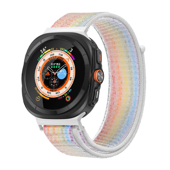 For Samsung Galaxy Watch Ultra 47mm Kalebol Quick Release Nylon Braided Watch Band(Colorful)