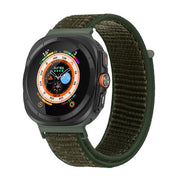 For Samsung Galaxy Watch Ultra 47mm Kalebol Quick Release Nylon Braided Watch Band(Army Green)