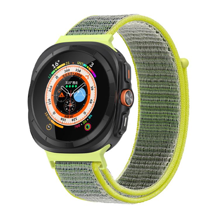 For Samsung Galaxy Watch Ultra 47mm / Ultra 2025 Kalebol Quick Release Nylon Braided Watch Band(Bright Yellow) - free shipping - PMc TechLife - Order now!