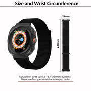 For Samsung Galaxy Watch Ultra 47mm Kalebol Quick Release Nylon Braided Watch Band(Blue Ocean)