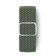 For Apple Watch 46mm / 49mm / 45mm / 44mm Kalebol Eight Buckle Nylon Braided Watch Band(Dark Green)