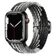 For Apple Watch 46mm / 49mm / 45mm / 44mm Kalebol Eight Buckle Nylon Braided Watch Band(Chocolate) - Watch Bands by Kalebol | Online Shopping South Africa | PMC TechLife | Buy Now Pay Later Mobicred