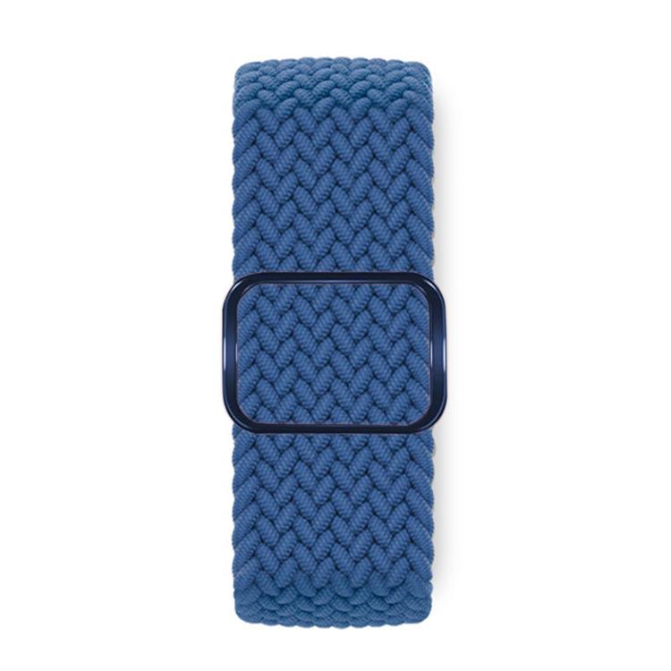 For Apple Watch 46mm / 49mm / 45mm / 44mm Kalebol Eight Buckle Nylon Braided Watch Band(Cold Blue)