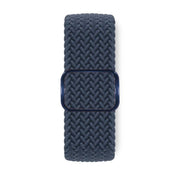 For Apple Watch 46mm / 49mm / 45mm / 44mm Kalebol Eight Buckle Nylon Braided Watch Band(Dark Blue)