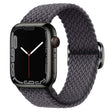 For Apple Watch 46mm / 49mm / 45mm / 44mm Kalebol Eight Buckle Nylon Braided Watch Band(Space Gray) - Watch Bands by Kalebol | Online Shopping South Africa | PMC TechLife | Buy Now Pay Later Mobicred