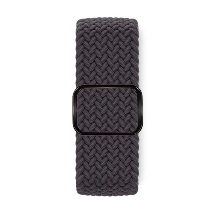 For Apple Watch 46mm / 49mm / 45mm / 44mm Kalebol Eight Buckle Nylon Braided Watch Band(Space Gray)