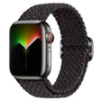 For Apple Watch 46mm / 49mm / 45mm / 44mm Kalebol Eight Buckle Nylon Braided Watch Band(Starlight Black) - Watch Bands by Kalebol | Online Shopping South Africa | PMC TechLife | Buy Now Pay Later Mobicred