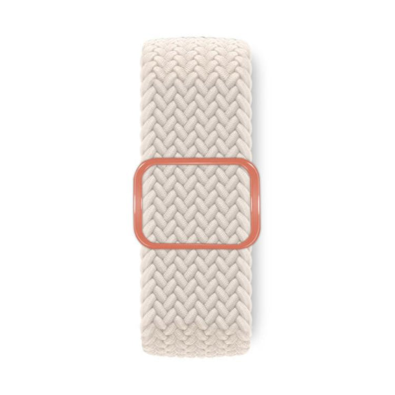 For Apple Watch 46mm / 49mm / 45mm / 44mm Kalebol Eight Buckle Nylon Braided Watch Band(Starlight)