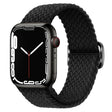For Apple Watch 46mm / 49mm / 45mm / 44mm Kalebol Eight Buckle Nylon Braided Watch Band(Black) - Watch Bands by Kalebol | Online Shopping South Africa | PMC TechLife | Buy Now Pay Later Mobicred