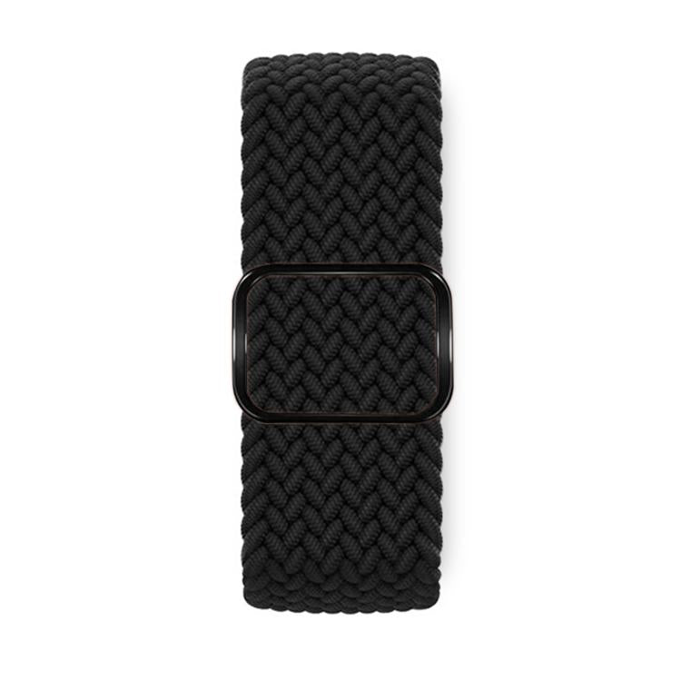 For Apple Watch 46mm / 49mm / 45mm / 44mm Kalebol Eight Buckle Nylon Braided Watch Band(Black)