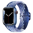 For Apple Watch 42mm / 41mm / 40mm / 38mm Kalebol Eight Buckle Nylon Braided Watch Band(Blueberry) - Watch Bands by Kalebol | Online Shopping South Africa | PMC TechLife | Buy Now Pay Later Mobicred