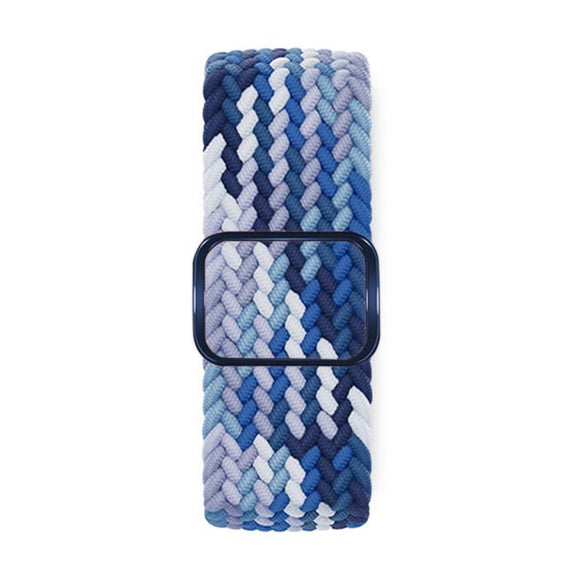 For Apple Watch 42mm / 41mm / 40mm / 38mm Kalebol Eight Buckle Nylon Braided Watch Band(Blueberry)