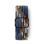 For Apple Watch 42mm / 41mm / 40mm / 38mm Kalebol Eight Buckle Nylon Braided Watch Band(Denim Colorful)