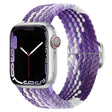 For Apple Watch 42mm / 41mm / 40mm / 38mm Kalebol Eight Buckle Nylon Braided Watch Band(Grape Purple) - Watch Bands by Kalebol | Online Shopping South Africa | PMC TechLife | Buy Now Pay Later Mobicred