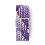 For Apple Watch 42mm / 41mm / 40mm / 38mm Kalebol Eight Buckle Nylon Braided Watch Band(Grape Purple)