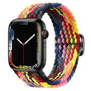 For Apple Watch 42mm / 41mm / 40mm / 38mm Kalebol Eight Buckle Nylon Braided Watch Band(Colorful)